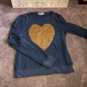 WildFox heart sweatshirt